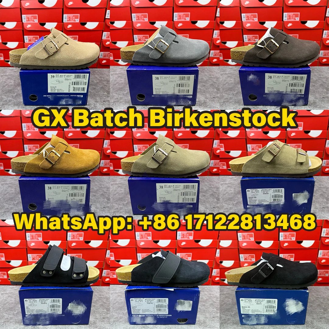 GX Batch Birken Boston Suede Slippers