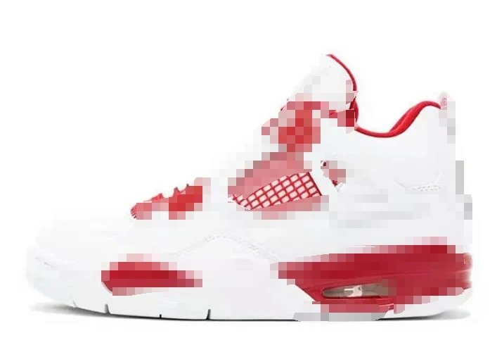 white and red