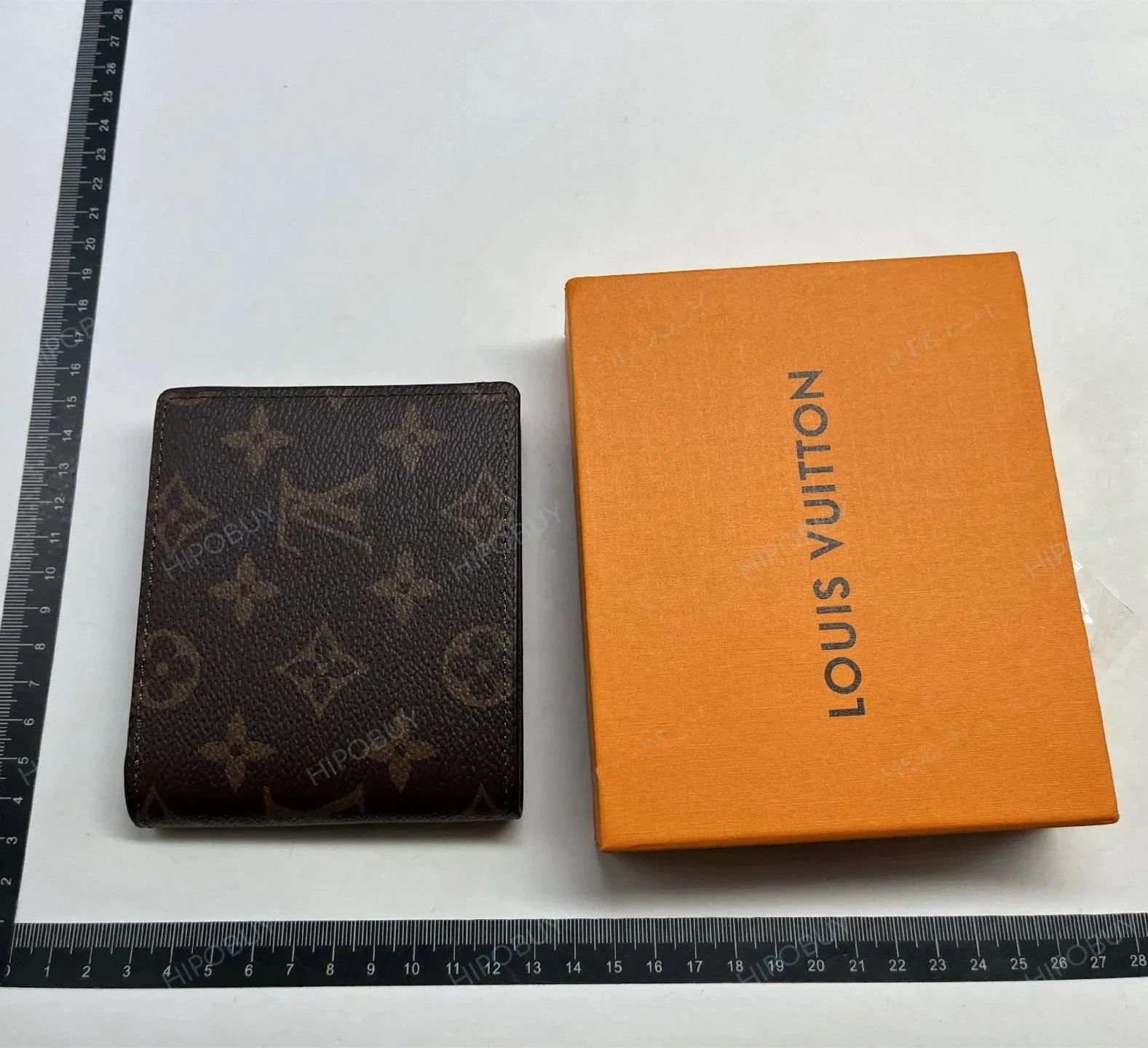 Popular Wallet with Box: 60223 # Brown Flower
