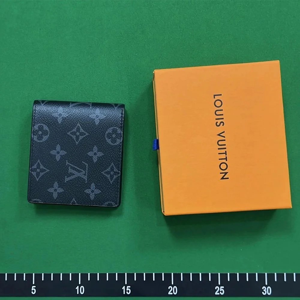 Popular Wallet with Box: 60223 # Black Flower
