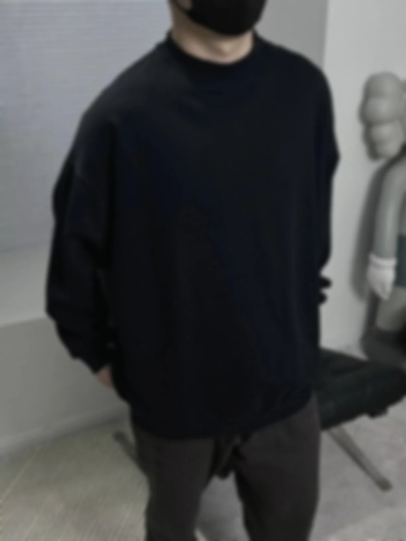P239 Item ID 8073 Balenci@ga- Paris -2023ss- Back neck lettering logo- crew neck sweatsh