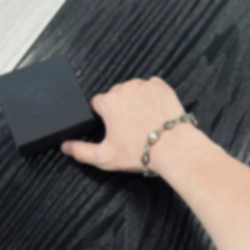 P299 Item ID 8375 Chrome-Hearts- Crow heart - Cross dice bracelet -925 silver - Crow Hea