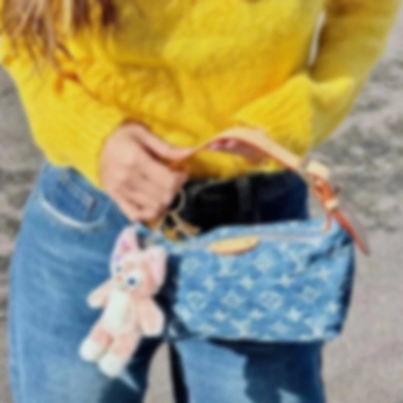 P1699 Item ID 8423 Advanced customization - Denim denim bag - Denim small lunch box handb