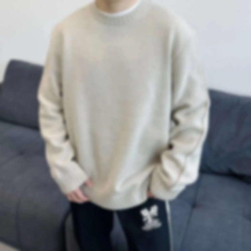 P479 Item ID 8261 Loro-Pi@na-LP-2024ss- cashmere sweater - Warm cashmere sweater with si