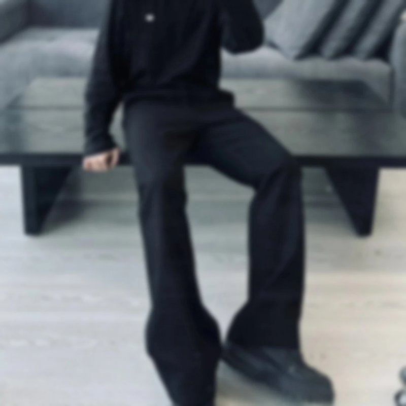 P519 Item ID 8349 Haute Couture - Wang Jiaer Same Style - Wool Micro Pull Western Pants