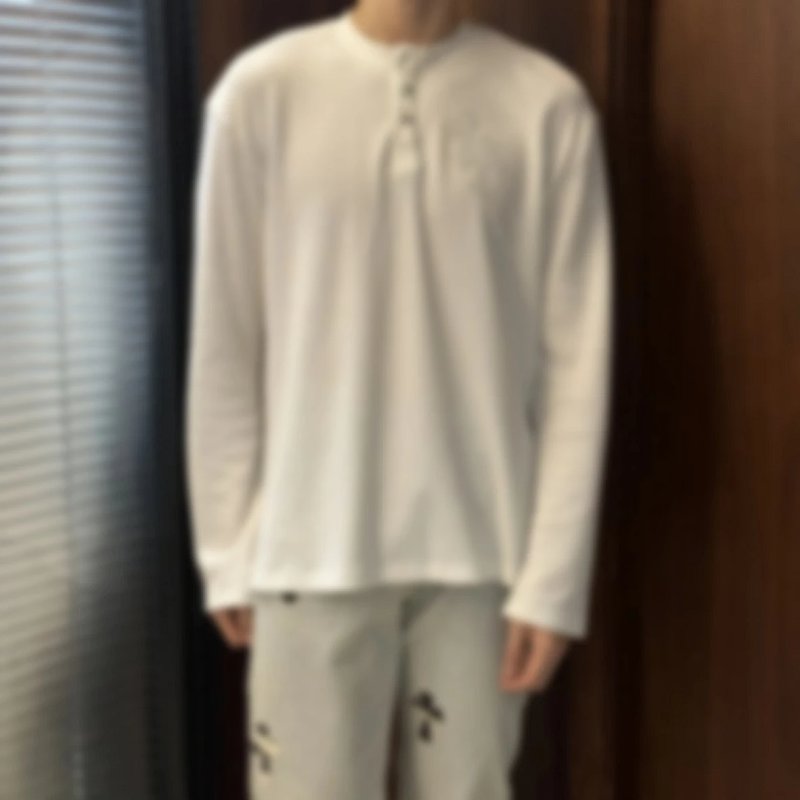 P289 Item ID 8192 【 Pre-sale 15-20 Delivery within 1 day 】 Crow Heart Waffle Long Sleeve