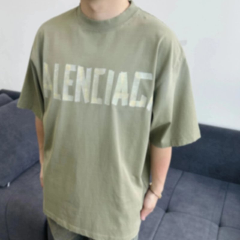 P279 Item ID 8278 Balenc1aga - Paris-2023s - Pattern Paper Series Short Sleeves - Retro
