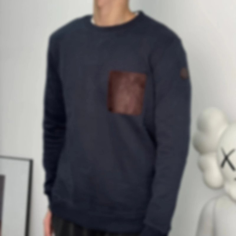 P279 Item ID 8087 Monc1er round neck fleece sweatshirt “ Exclusive customized side marki