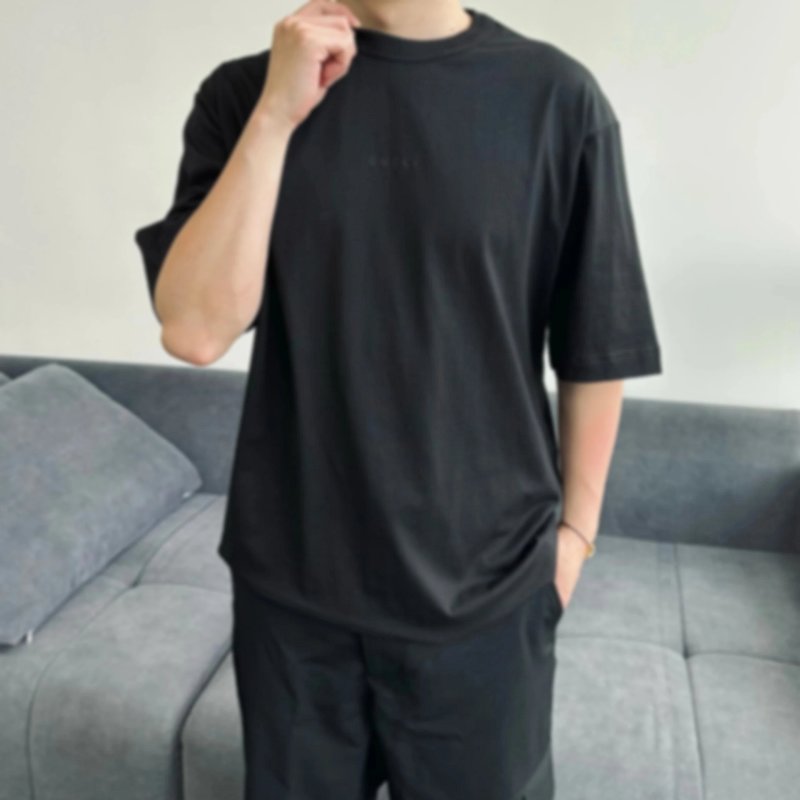 P209 Item ID 8315 Gucc1-GC-2025s Red Label Series - Basic Letter Embroidered Short Sleev