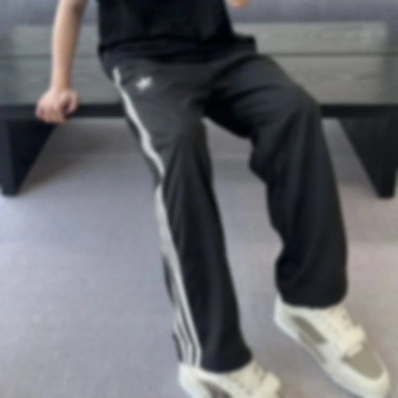 P219 Item ID 8344 Balenci@ga-x-Adid@s- Paris clover joint brand - Sports wide leg trouse