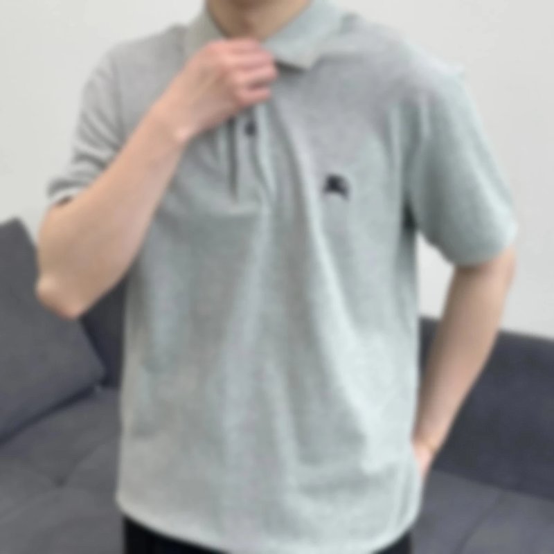 P209 Item ID 8295 Burb3rry-BBR-2021ss- Classic - Plaid collar polo short sleeves - Small