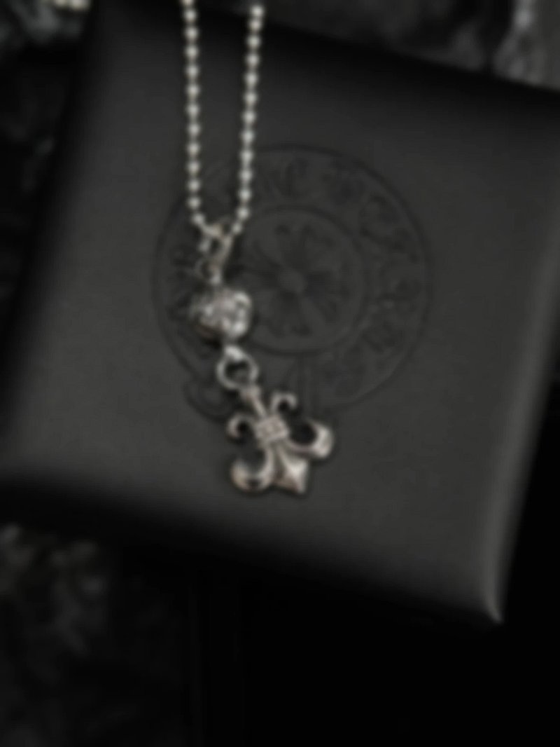 P799 Item ID 8378 Crow heart -“ solid 925 silver ” Basic Scout Flower Single Ball -925 s