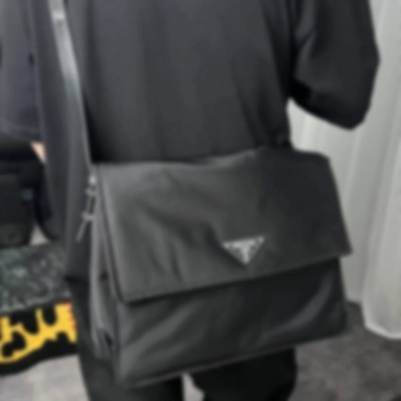 P1189 Item ID 8505 Prad invite collaboration - Retro flip bag, nylon bag, large briefcase