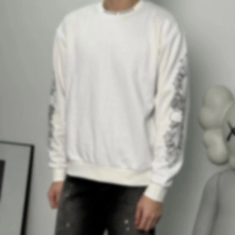 P308 Item ID 8077 CH series “ Velvet lining ” Love vine printed round neck pullover long