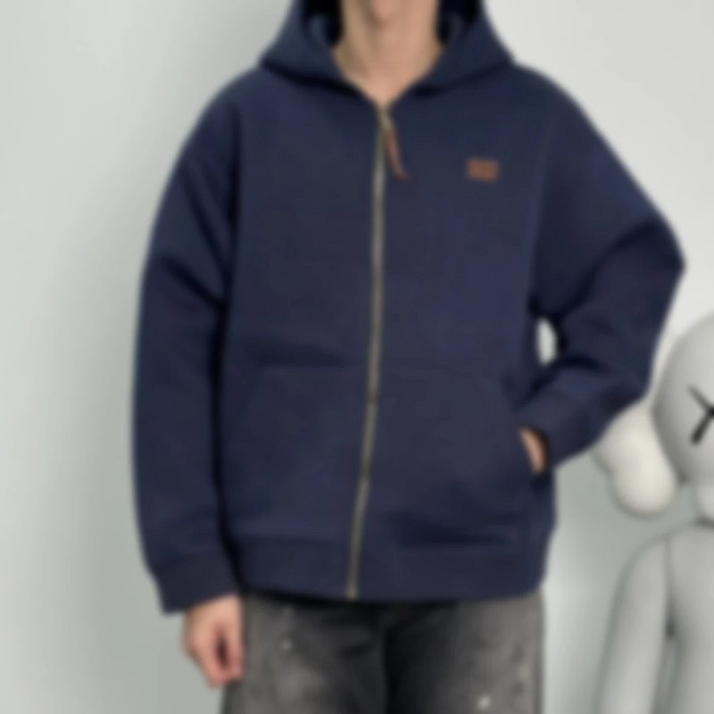 P519 Item ID 8044 Miu Miu SS24- Custom hardware - letter Logo Printed zip hooded long-sl