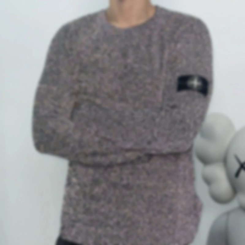 P508 Item ID 8259 Ghost series crew neck sweater “ Special reflective yarn ” Fine imitat