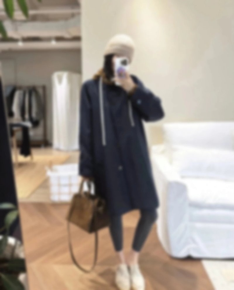 P1119 Item ID 8132 Miu Miu - Single-breasted high-tech puffer coat -“60% mohair ➕40% wool