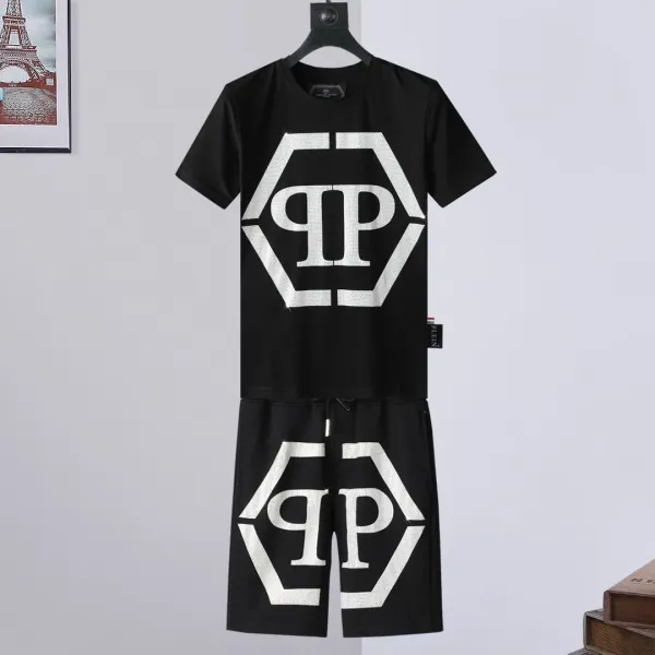 Philipp Plein PP Drip Logo Black Casual Set - 9