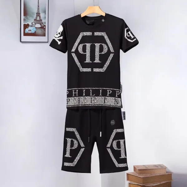 Philipp Plein PP Drip Logo Black Casual Set - 13