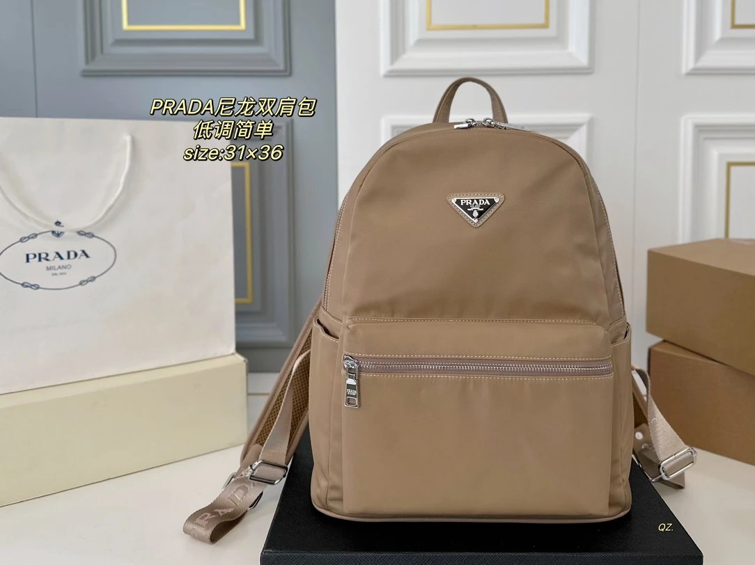 Prada Re-Nylon Backpack Navy Blue - 23
