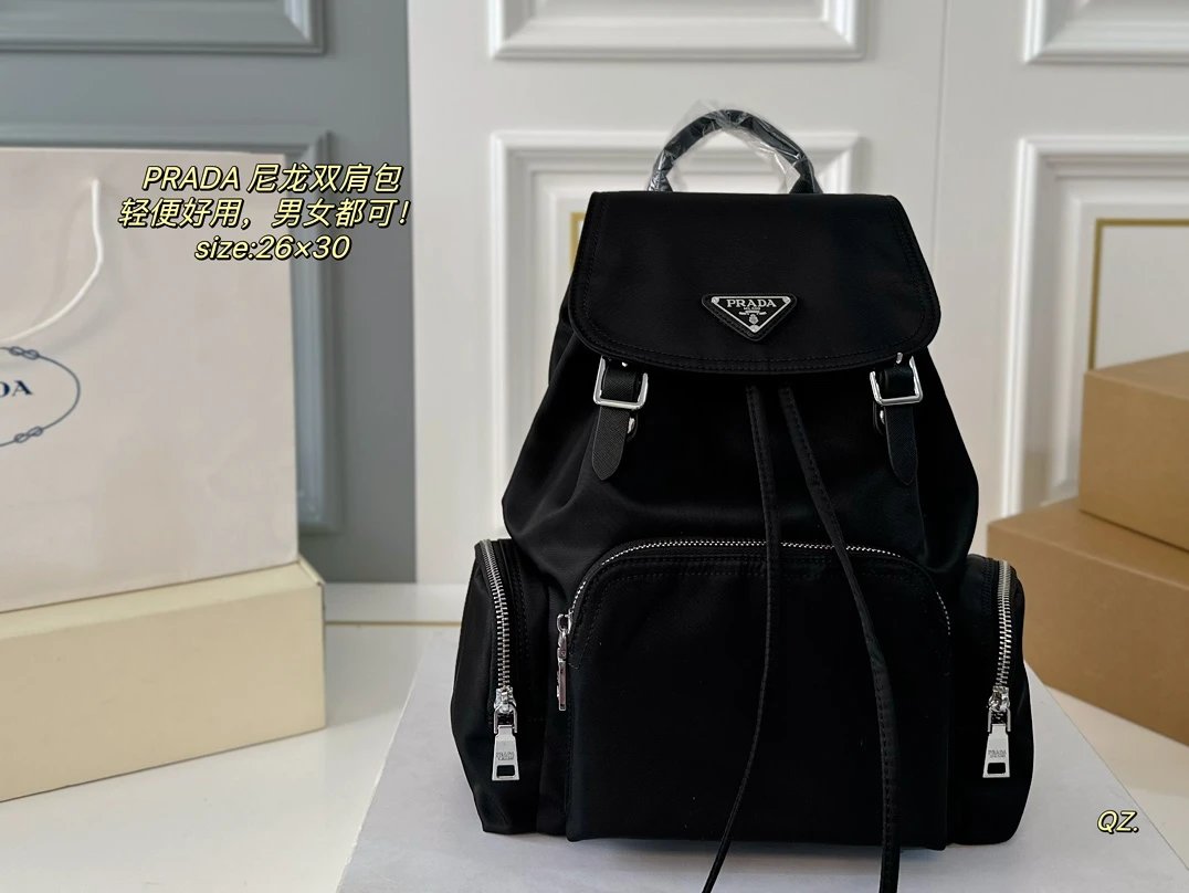 Prada Re-Nylon Backpack Navy Blue - 20