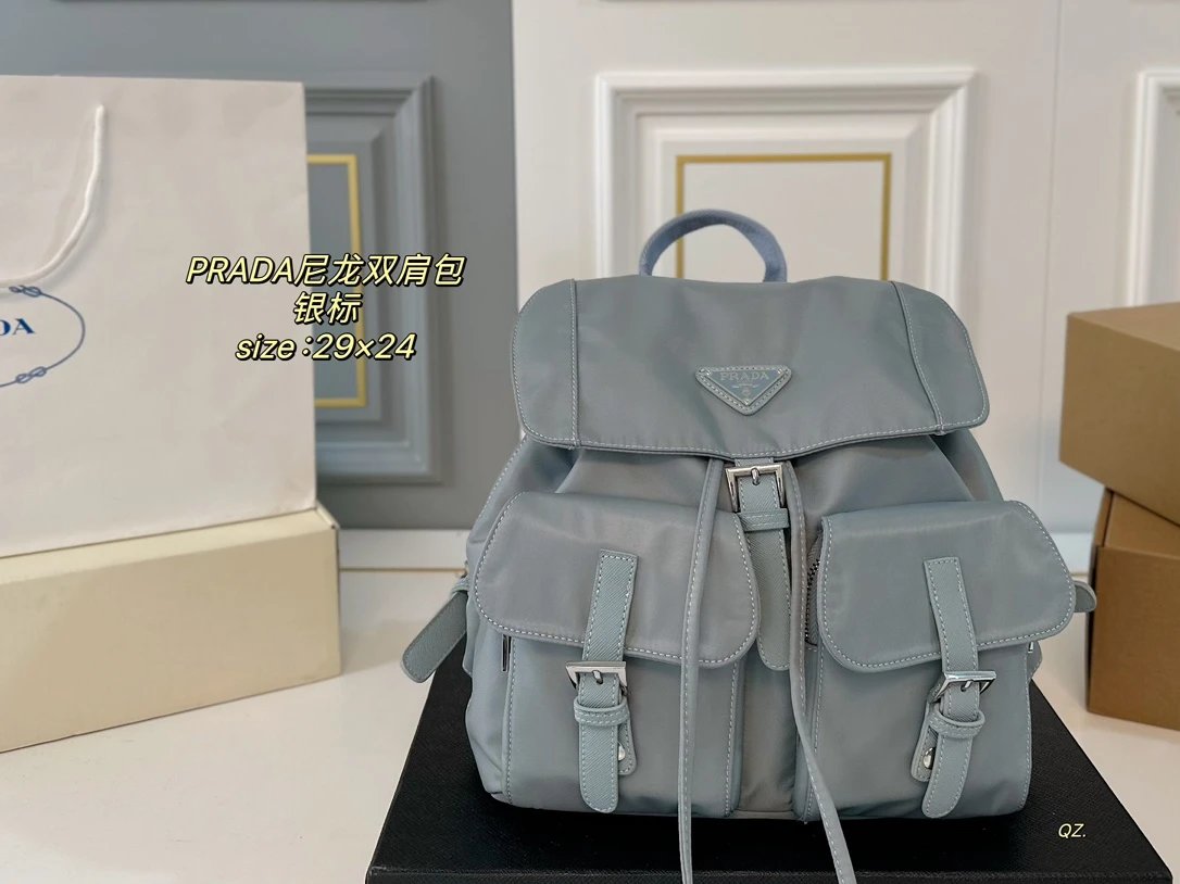 Prada Re-Nylon Backpack Navy Blue - 31