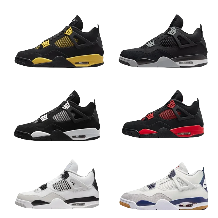 Air Jordan 4 Retro Sneakers Collection - 199090