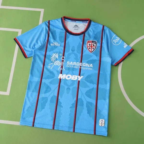 AC Milan Cagliari Calcio 2023-24 Third Jersey Light Blue Jersey - 1