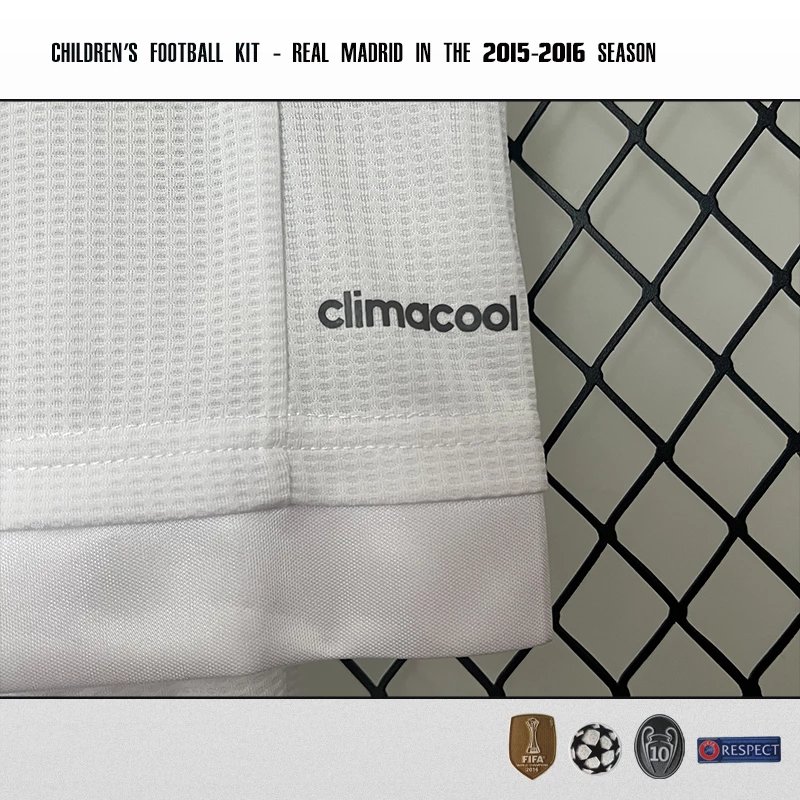 Real Madrid 2015-2016 Children's Home Jersey Set - White - 8