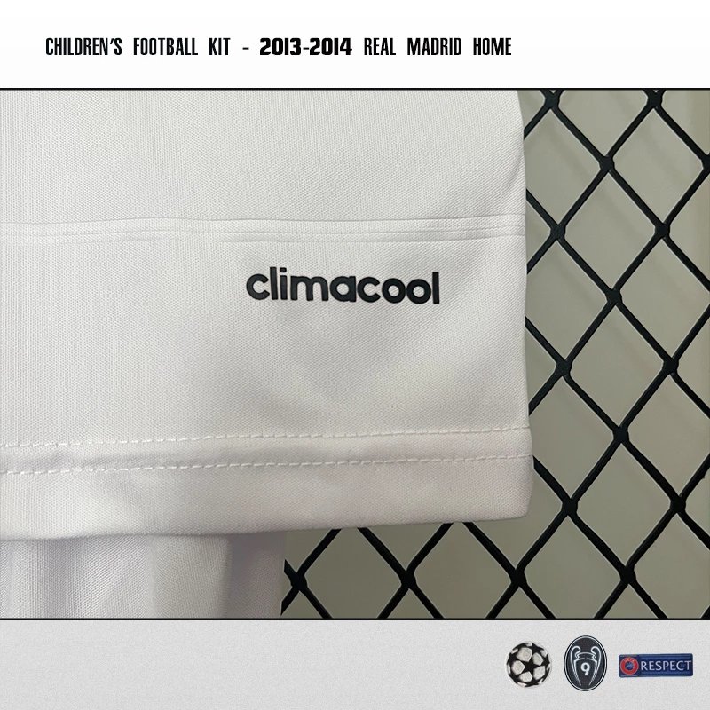 Real Madrid 2013-2014 Home Children's Football Kit White Jersey and Shorts - 9