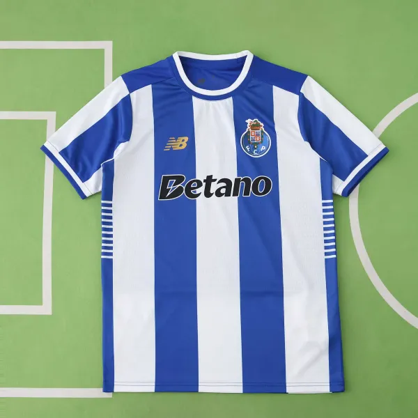 New Balance FC Porto Home Jersey Blue and White Striped Football Shirt - 1