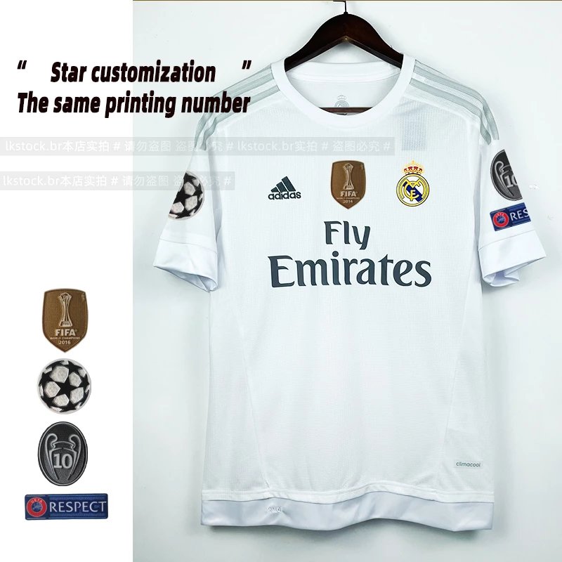 In the 1516 season, Real Madrid does not support returns or exchanges after customizing the home court logo