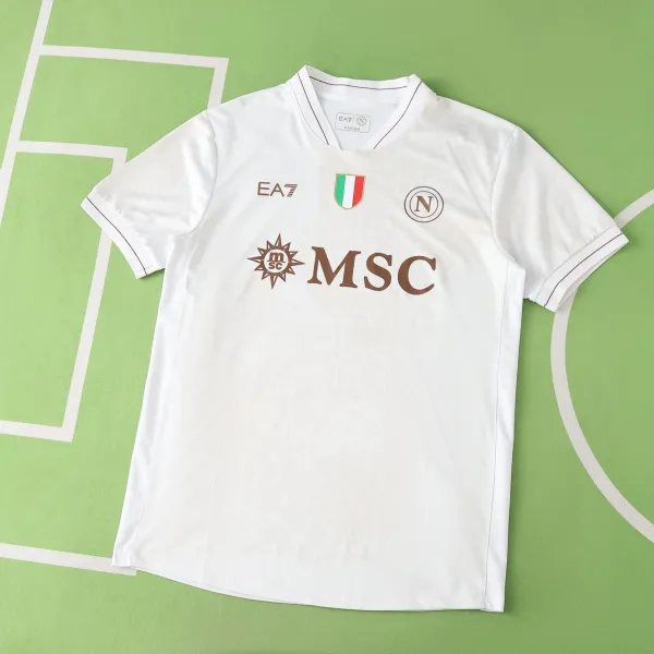 EA7 x SSC Napoli 2023-24 Away Jersey White - 1