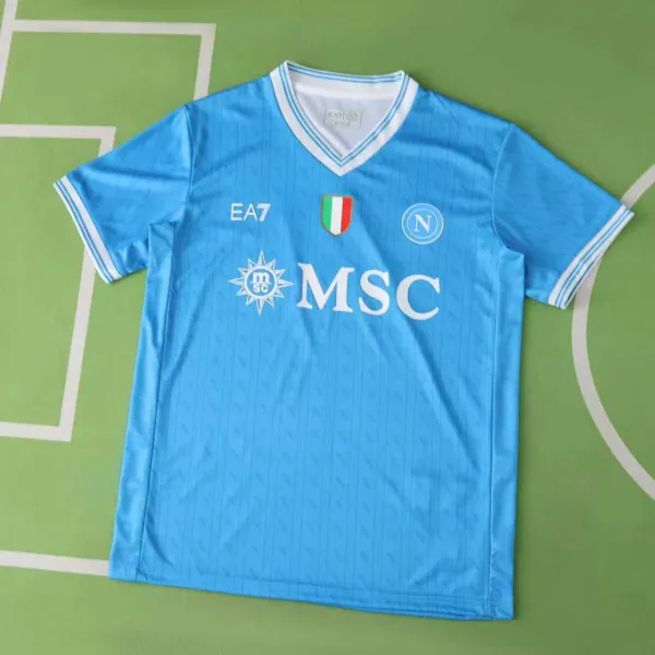 SSC Napoli x EA7 2023-24 Home Jersey Light Blue - 1