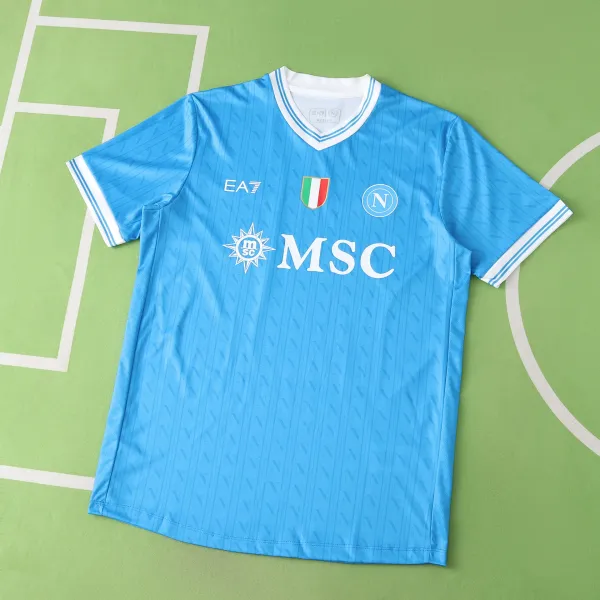 EA7 x SSC Napoli 2023-24 Home Jersey Light Blue - 1