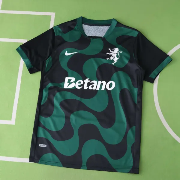 Nike Football Jersey Green and Black Camo Pattern Jersey - 1