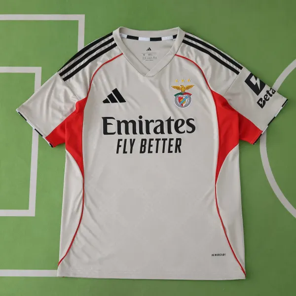 Adidas Benfica 2023-24 Away Jersey Beige / Red Jersey - 1
