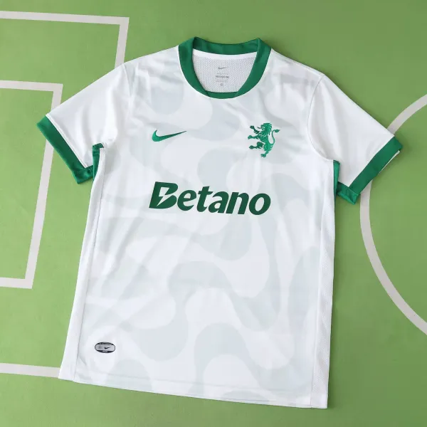 Nike Sporting CP Portimonense 2024-25 Away Jersey White / Green - 1