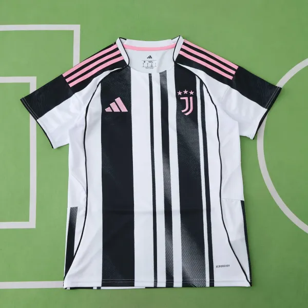 Adidas Juventus 2024-25 Home Jersey Pink Black White - 1