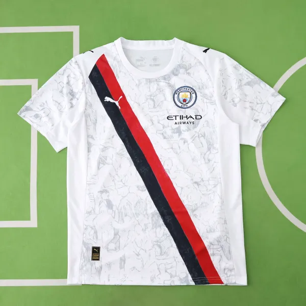 Manchester City FC Puma Manchester City Third Jersey White / Red / Black Jersey - 1