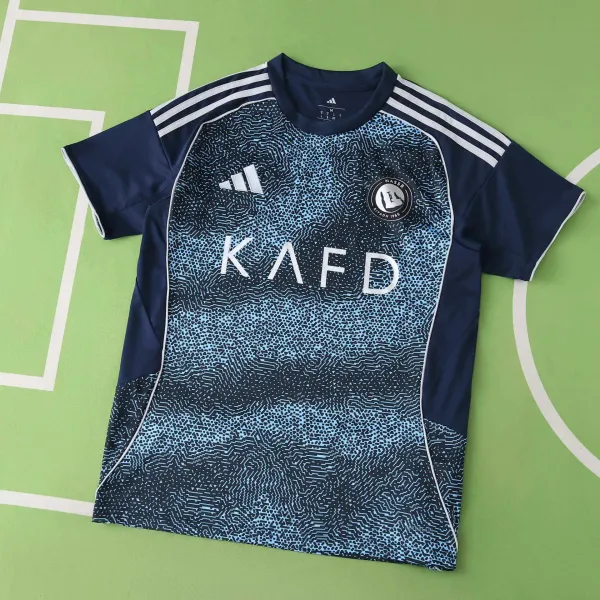 Adidas Al Nassr FC 2024 Third Jersey Navy Blue Circuit Pattern Jersey - 1
