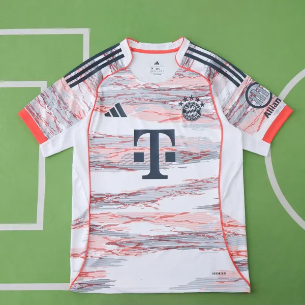 Adidas FC Bayern Munich 2023-24 Third Jersey White / Red Multicolor Jersey - 1