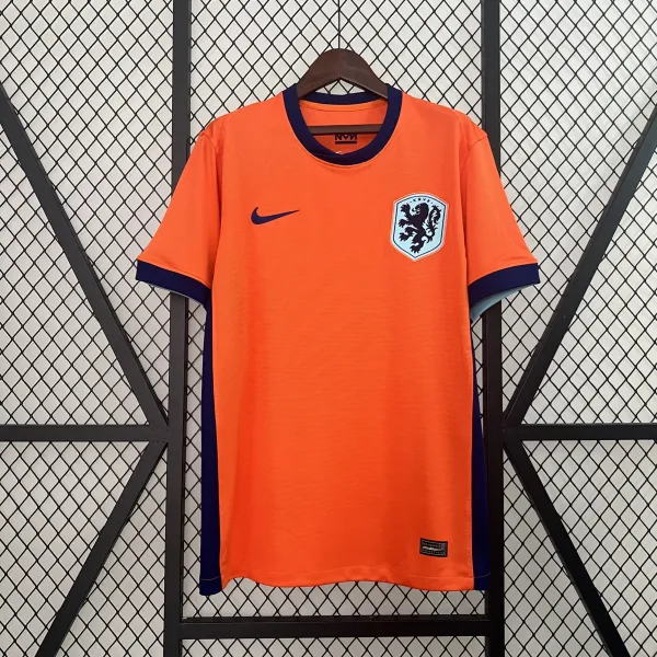 Nike Netherlands National Team 2024 Orange Home Jersey - 12