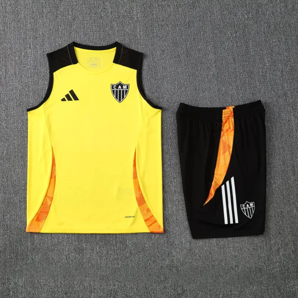 Adidas Atlético Mineiro Training Vest and Shorts Set Yellow / Black - 1