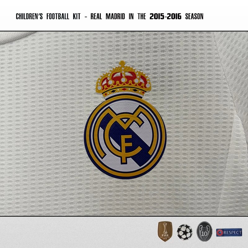 Real Madrid 2015-2016 Children's Home Jersey Set - White - 7