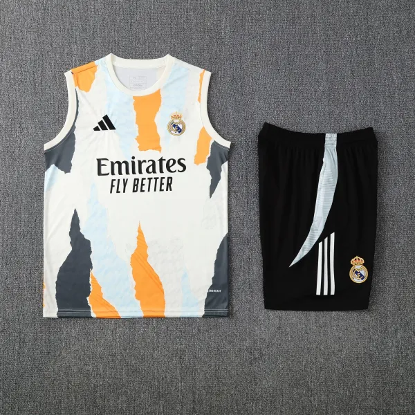 Adidas Real Madrid Training Vest and Shorts Set Multicolor - 1