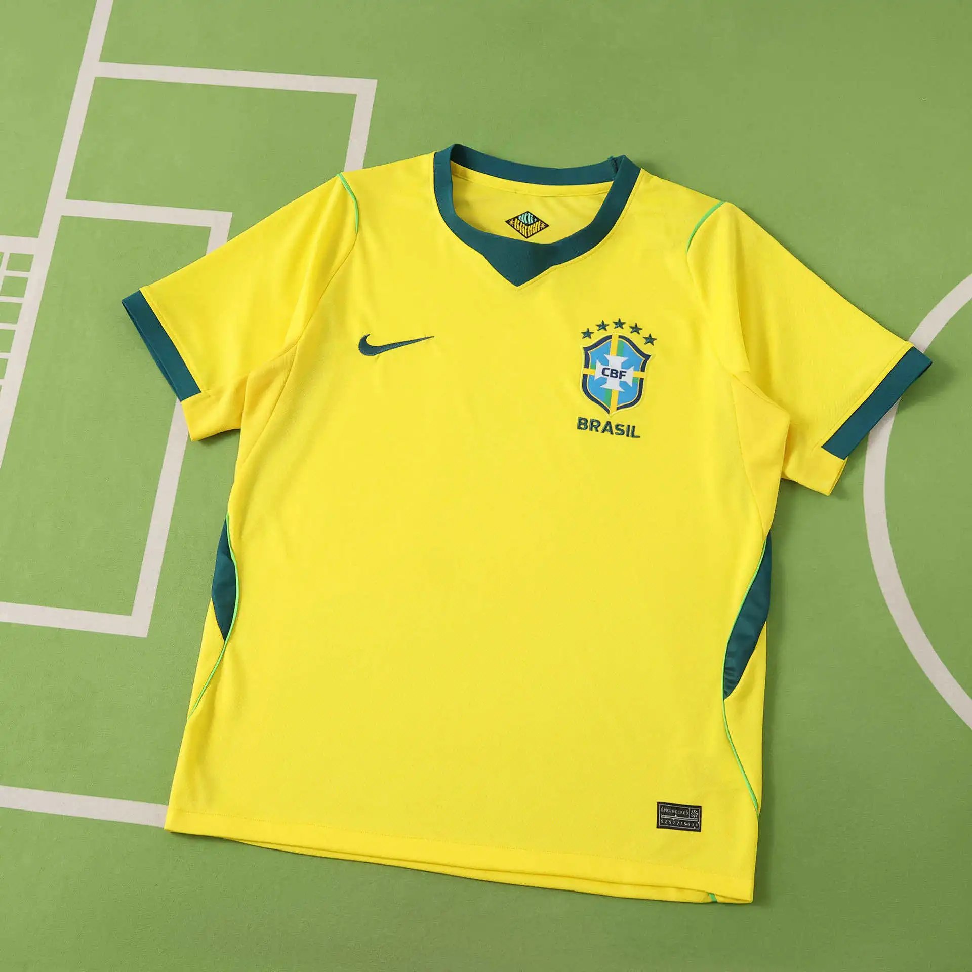 2026 Brazil Home Short-Sleeve (Fan Version) Customized with Print - No Returns or Exchanges