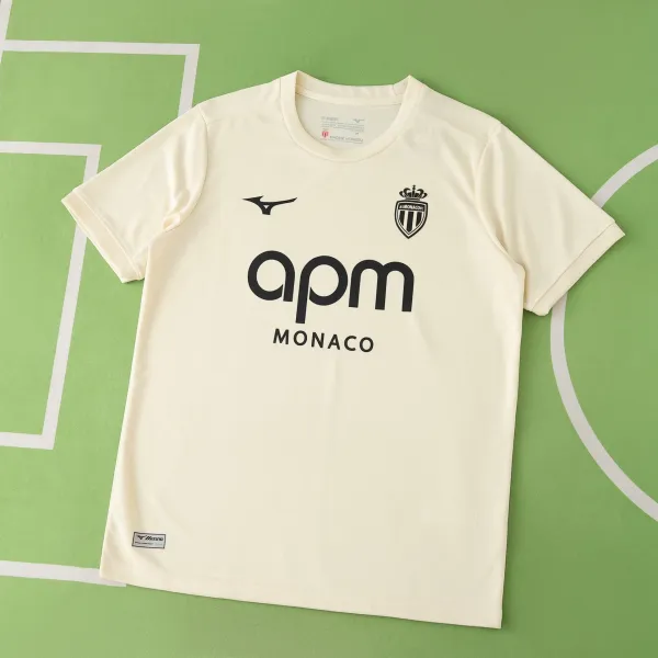 Mizuno AS Monaco Away Jersey Cream - 1