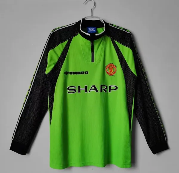 Umbro Manchester United 1998-99 Goalkeeper Jersey Lime Green - 1