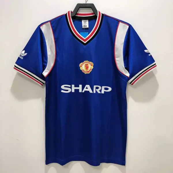 Adidas Manchester United 1989-90 Away Jersey Blue - 1